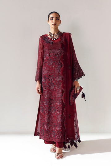 ALIZEH | AYMAL VOL 2 - LUXURY BAMBER CHIFFON | AF-BCH-2200-RIKA MAROON