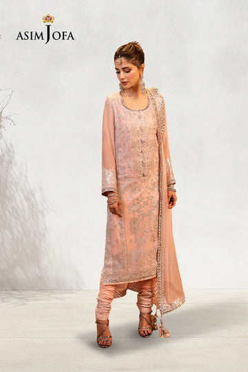ASIM JOFA | FESTIVE EDIT | AJCD-14 EMBROIDERED CHIFFON