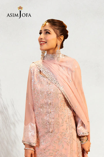 ASIM JOFA | FESTIVE EDIT | AJCD-14 EMBROIDERED CHIFFON