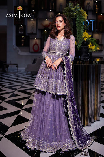 ASIM JOFA | FESTIVE COLLECTION 25 | AJFF-02 EMBROIDERED NET 3 PCS