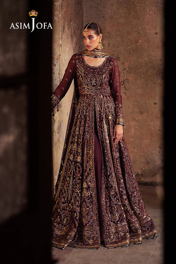 ASIM JOFA | BEKHUDI | AJKB-08 EMBROIDERED CHIFFON 3 PCS