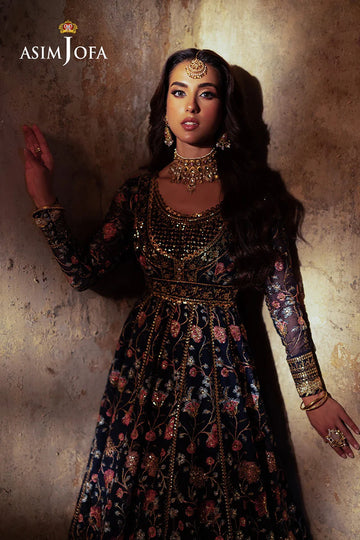 ASIM JOFA | BEKHUDI | AJKB-09 EMBROIDERED CHIFFON 3 PCS