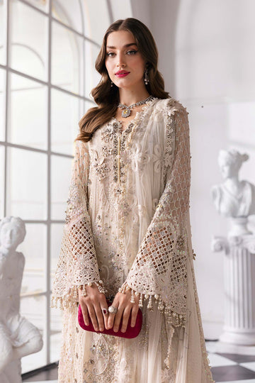 MARIA B | MBROIDERED | EMBROIDERED CHIFFON SUIT | BD-3007 | LONG