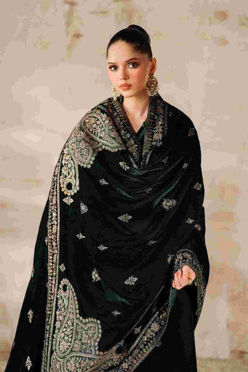 BAROQUE | SHAWLS | EMBROIDERED VELVET SHAWL VS-63