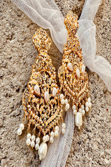 KOH-E-GEM | JEWELLERY | HYDERABADI ROYAL: EARRINGS & TIKKA