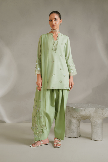 IZNIK | LUXURY PRET | IP-339 EMBROIDERED RAWSILK