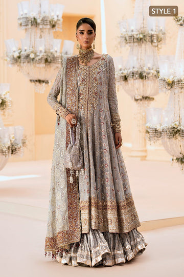 AIK | WEDDING FESTIVE ’25 VOL. 1 - LOOK 02 | STYLE 01 | KALIDAR OPEN FRONT WITH CRUSHED FROCK