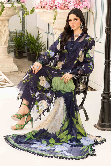 MARIA B | M.PRINTS | EMBROIDERED LAWN SUIT | MPT-2602-B