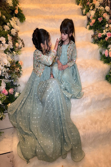 HAFSAH|SANA - KIDS - MINT OUTFIT - AVAILABLE IN ALL COLORS