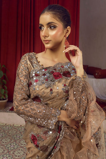 NAKOOSH | BRIDAL | NB-5662 ANTIQUE SAREE STITCHED