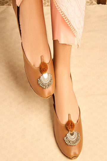 DAZZLE | KHUSSA SHOES | SHAUQ (LIGHT BROWN)