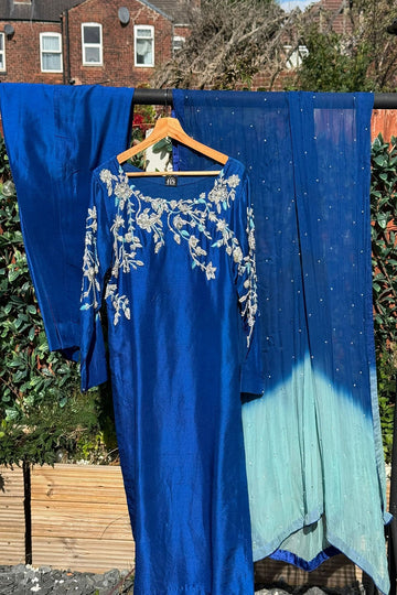 HAFSAH|SANA - INDIAN SILK ENSEMBLE  - AVAILABLE IN ALL COLORS